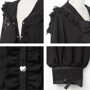 Dear My Love "Heart Lace Ribbon Sailor" jacket