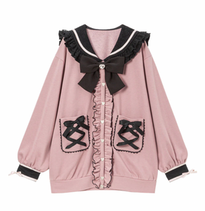 Dear My Love "Heart Lace Ribbon Sailor" jacket