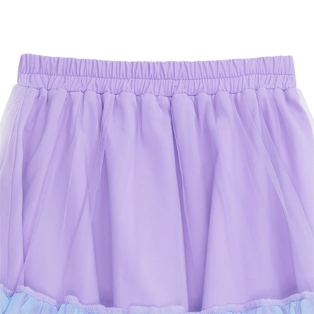 Listen Flavor purple tulle tiered skirt