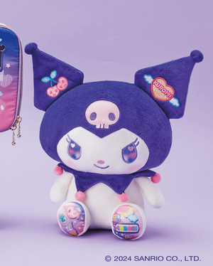 Sanrio Kuromi neon plushie lottery prize