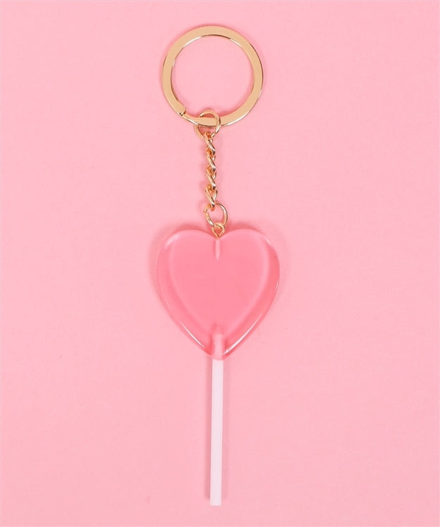 W❤️C lollipop heart keyring