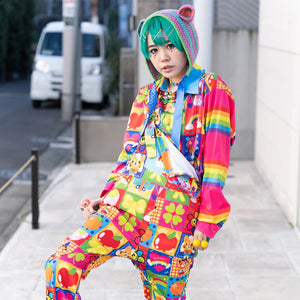 ACDC RAG & Cybr Grl Harajuku 4 Ever patchwork shirt
