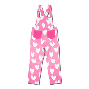 ACDC RAG Y2K love heart dungarees