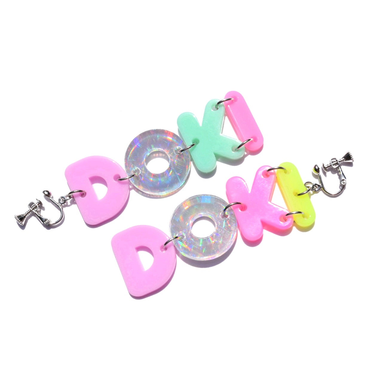 6% DOKIDOKI pastel doki doki earrings