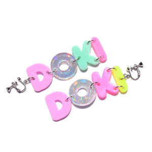 6% DOKIDOKI pastel doki doki earrings