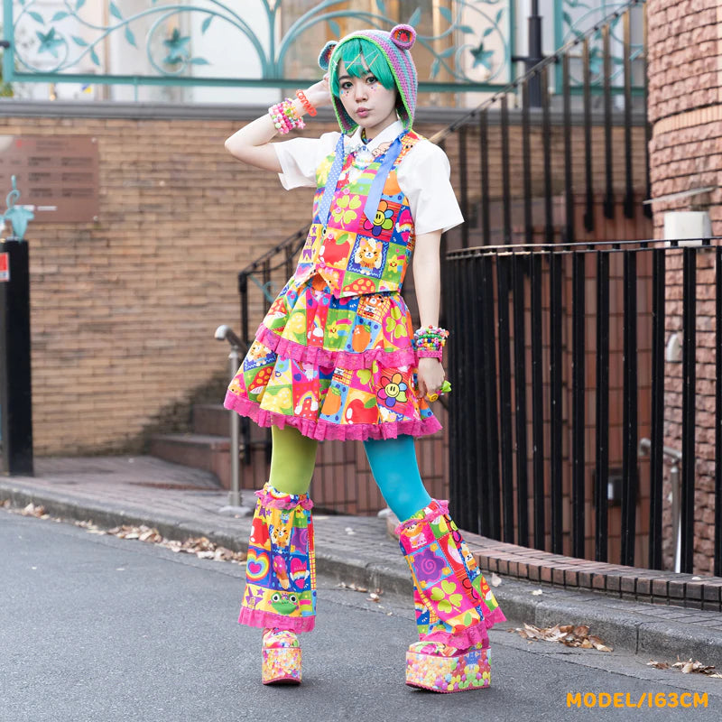 ACDC RAG & Cybr Grl Harajuku 4 Ever patchwork skirt