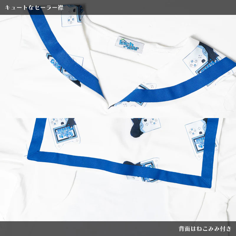 ACDC RAG x Peach Punch "Cyber Cat" sailor top