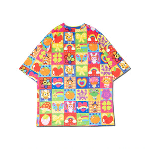 ACDC RAG & Cybr Grl Harajuku 4 Ever patchwork t-shirt
