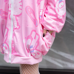ACDC RAG and Gloomy Bear pastel hoodie β Grumpy Bunny