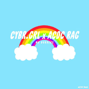 ACDC RAG & Cybr Grl Harajuku 4 Ever patchwork shirt