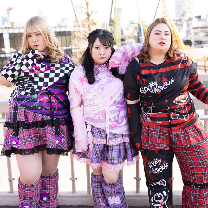 ACDC RAG & Gloomy Bear plus size pastel t-shirt β Grumpy Bunny