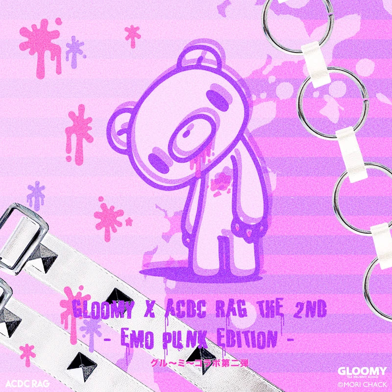 ACDC RAG & Gloomy Bear plus size pastel t-shirt β Grumpy Bunny