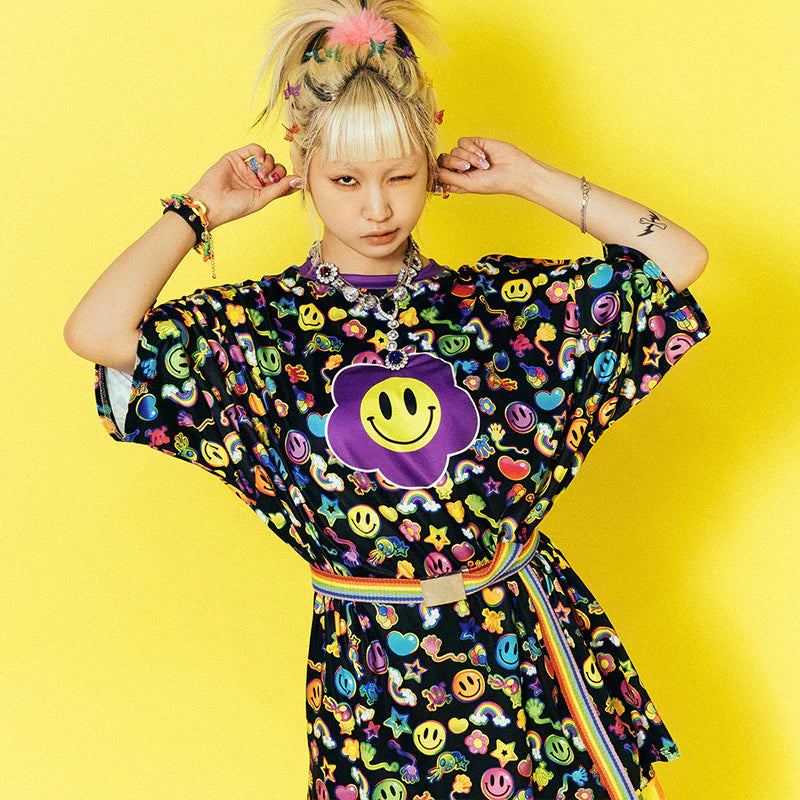 ACDC RAG x Fairy Space rainbow big t-shirt – Grumpy Bunny