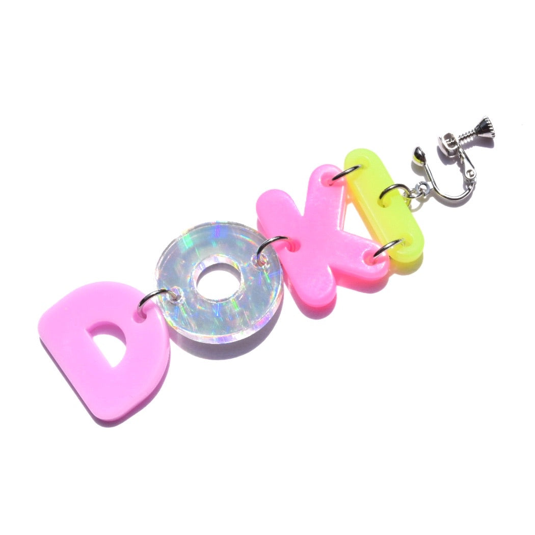 6% DOKIDOKI pastel doki doki earrings