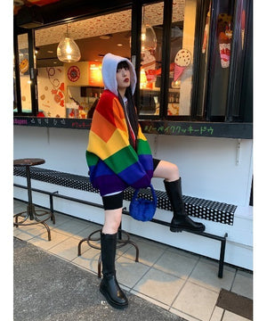 W❤️C rainbow cardigan