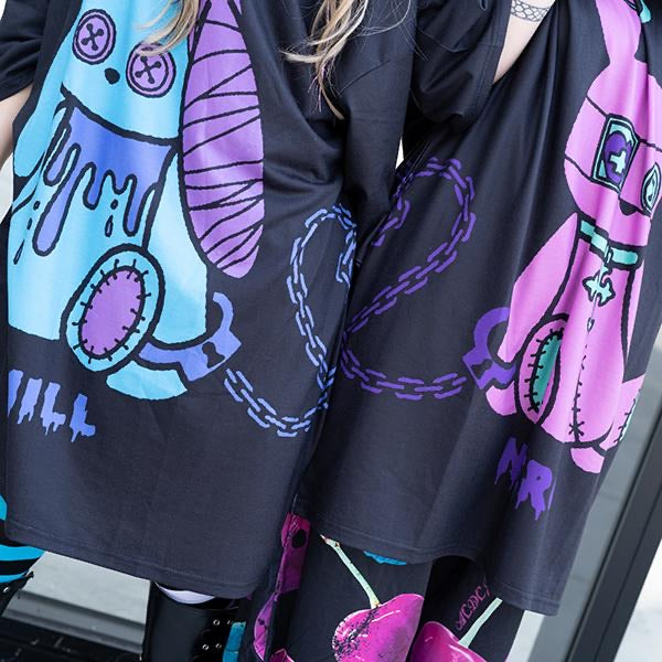 ACDC RAG Bunny Dolls "Nero" t-shirt dress