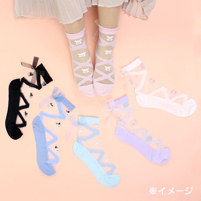 Sanrio Wish Me Mell ballerina sheer socks
