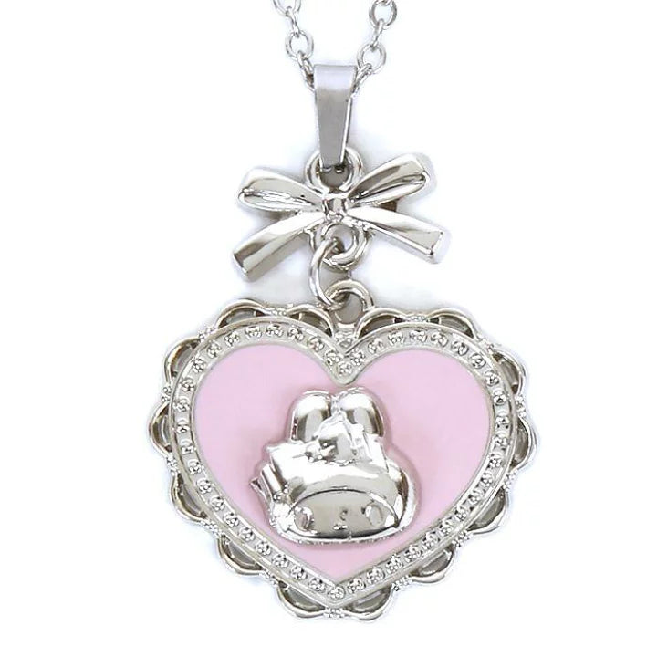 Sanrio My Melody "Melokuro" love heart necklace