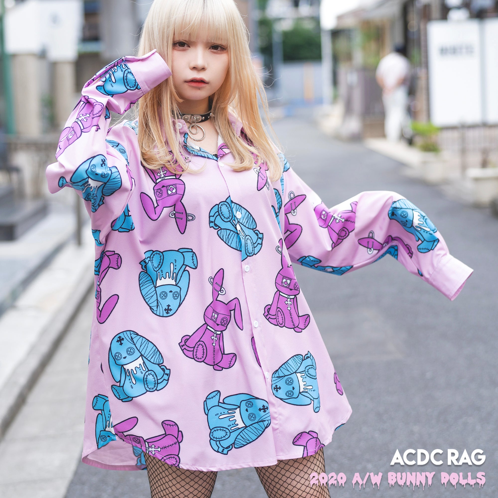 ACDC RAG bunny dolls shirt