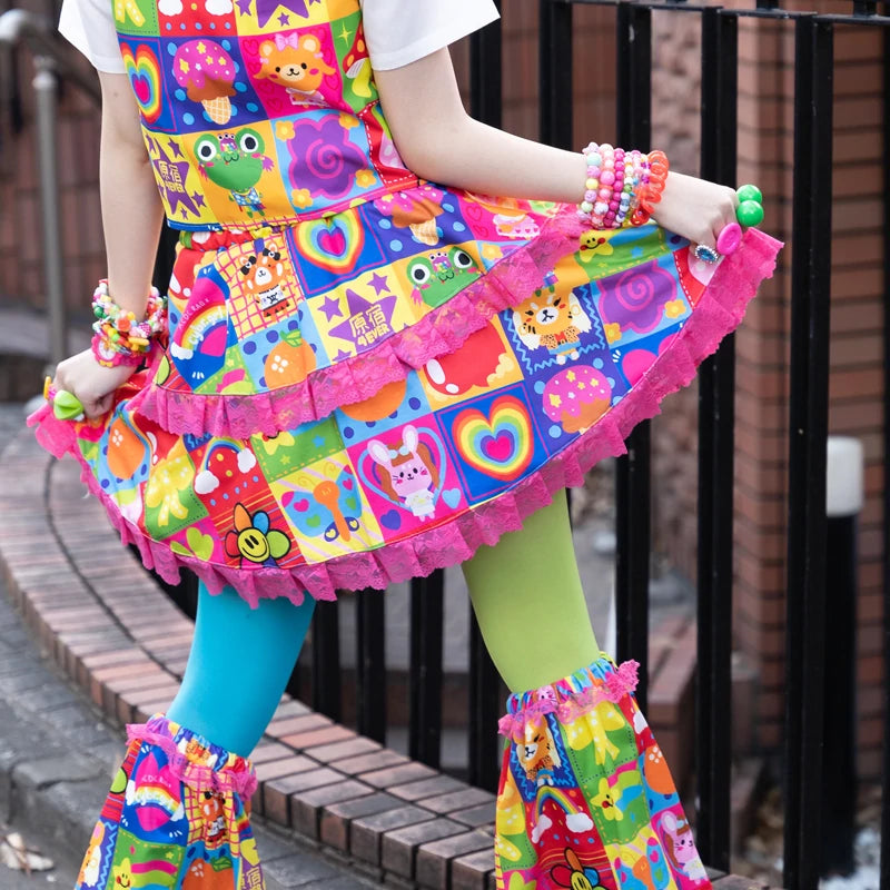 ACDC RAG & Cybr Grl Harajuku 4 Ever patchwork skirt