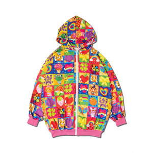 ACDC RAG & Cybr Grl Harajuku 4 Ever patchwork hoodie