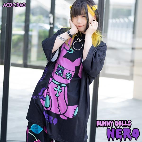 ACDC RAG Bunny Dolls "Nero" t-shirt dress
