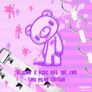ACDC RAG & Gloomy Bear pastel belt skirt
