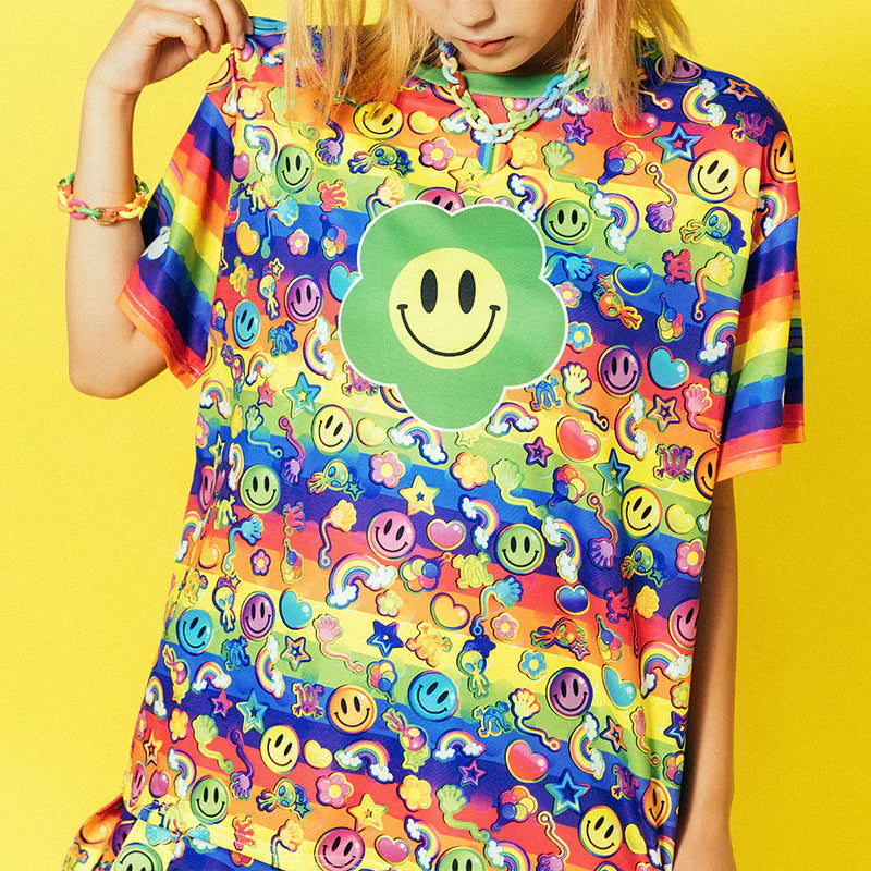 ACDC RAG x Fairy Space rainbow t-shirt ~ LAST ONE! – Grumpy Bunny