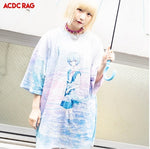 ACDC RAG and Evangelion Rei Ayanami t-shirt dress