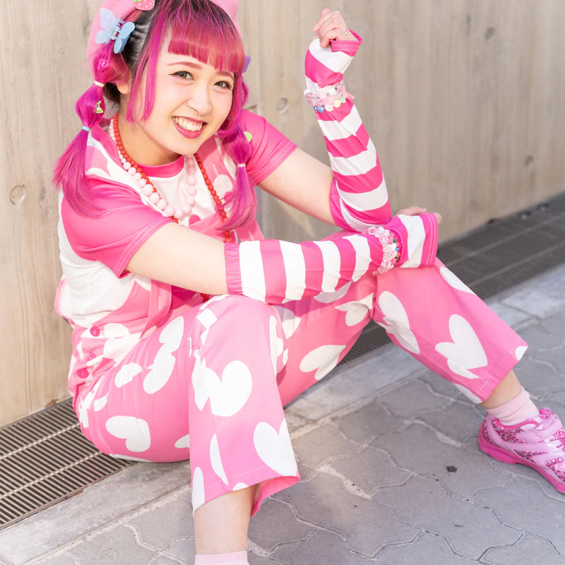 ACDC RAG Y2K love heart dungarees – Grumpy Bunny
