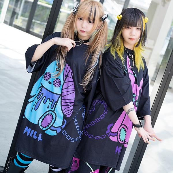 ACDC RAG Bunny Dolls "Nero" t-shirt dress