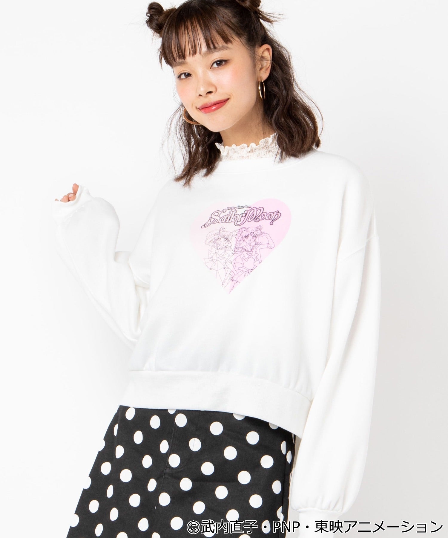 WEGO x Sailor Moon 25th Anniversary heart sweatshirt