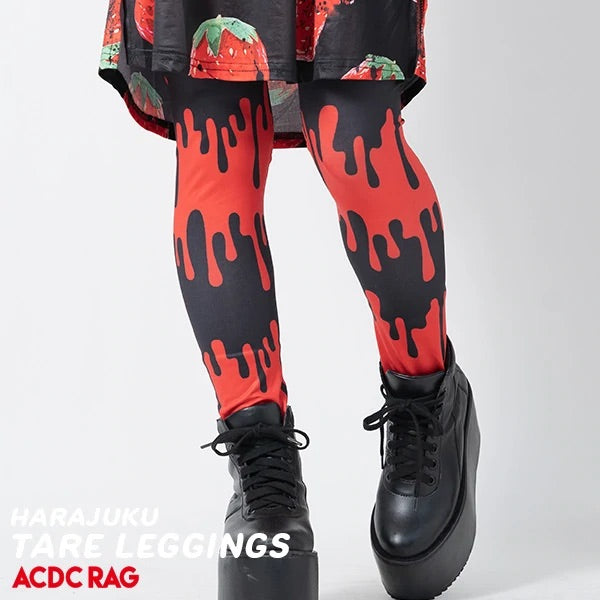 ACDC RAG punk paint leggings