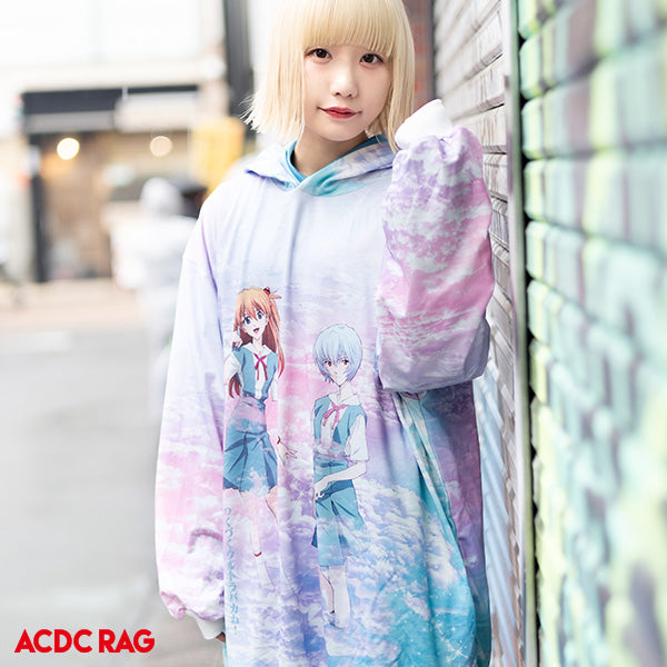 ACDC RAG Evangelion Rei Ayanami hoodie