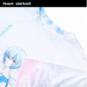 ACDC RAG and Evangelion Rei Ayanami t-shirt dress