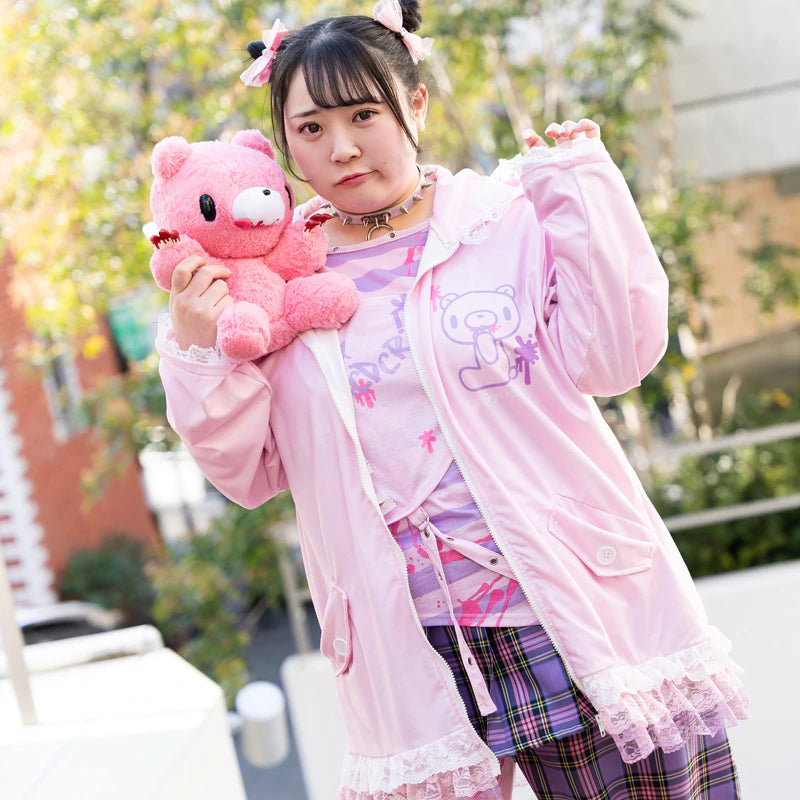 ACDC RAG & Gloomy Bear plus size pastel t-shirt β Grumpy Bunny